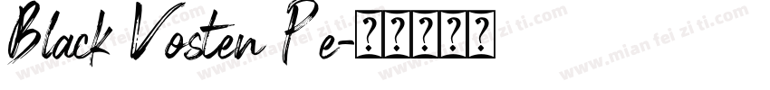 Black Vosten Pe字体转换